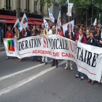 manifestation pour la dfense de l'cole publique  Paris le 18mai 2008 photo n14 