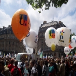 manifestation pour la dfense de l'cole publique  Paris le 18mai 2008 photo n15 