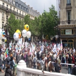 manifestation pour la dfense de l'cole publique  Paris le 18mai 2008 photo n17 