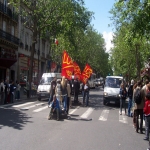 manifestation pour la dfense de l'cole publique  Paris le 18mai 2008 photo n31 