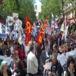 manifestation pour la dfense de l'cole publique  Paris le 18mai 2008 photo n35 