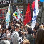 manifestation pour la dfense de l'cole publique  Paris le 18mai 2008 photo n37 