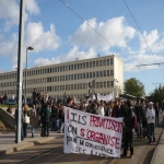Manifestation contre la loi d''autonomie des universits le 18 octobre 2007 photo n4 