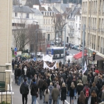 Manifestation contre les rformes universitaires le 19 fvrier 2009 photo n8 