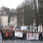 Manifestation contre les rformes universitaires le 19 fvrier 2009 photo n11 