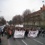 Manifestation contre les rformes universitaires le 19 fvrier 2009 photo n15 