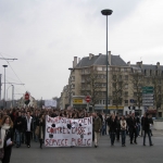 Manifestation contre les rformes universitaires le 19 fvrier 2009 photo n45 