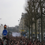 Manifestation contre les rformes universitaires le 19 fvrier 2009 photo n46 