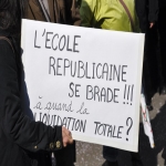 Manifestation contre la destruction du service public d'ducation le 19 mars 2011 photo n2 