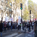 manifestation pour la dfense de l'cole publique  Paris le 19 octobre 2008 photo n7 