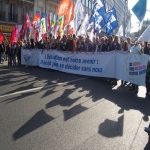 manifestation pour la dfense de l'cole publique  Paris le 19 octobre 2008 photo n14 