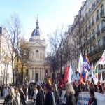 manifestation pour la dfense de l'cole publique  Paris le 19 octobre 2008 photo n16 