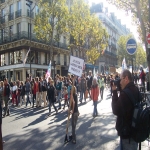 manifestation pour la dfense de l'cole publique  Paris le 19 octobre 2008 photo n18 