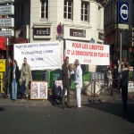 manifestation pour la dfense de l'cole publique  Paris le 19 octobre 2008 photo n19 