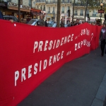 manifestation pour la dfense de l'cole publique  Paris le 19 octobre 2008 photo n20 