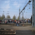 Occupation de la gare par les tudiants le 21 avril 2009 photo n32 