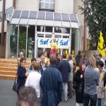 Rassemblement des salaris de la Poste le 21 septembre 2004 photo n1 