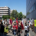 Rassemblement de soutien aux EVS devant l'inspection acadmique le 23 mai 2007 photo n6 