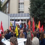 manifestation contre la privatisation de la Poste le 23 septembre 2008 photo n1 