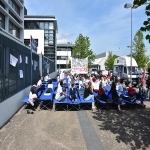 Rassemblement contre la fermeture du centre d'hbergement d'urgence de la Charit le 24 avril 2018 photo n1 