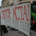Manifestation contre l'ACTA le 25 fvrier 2012 photo n3 