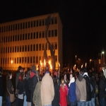 Manifestation aux flambeaux des tudiants le 25 mars 2009 photo n2 