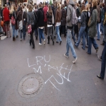 Manifestation contre les rformes universitaires le 26 fvrier 2009 photo n16 