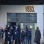 Évacuation du bâtiment Vissol de l'Université de Caen le 28 mars 2018 photo n°6 