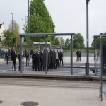 Barricades et affrontements avec la police devant l'universit le 28 avril 2009 photo n128 