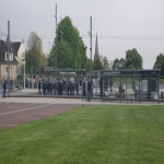 Barricades et affrontements avec la police devant l'universit le 28 avril 2009 photo n136 