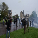 Barricades et affrontements avec la police devant l'universit le 28 avril 2009 photo n185 