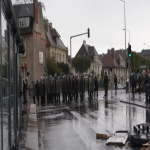 Barricades et affrontements avec la police devant l'universit le 28 avril 2009 photo n227 