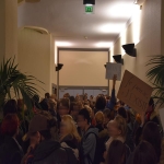 Rassemblement contre l'expulsion de l'UFR et de la bibliothque HSS le 30 janvier 2017 photo n10 