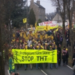 Manifestation anti-THT  Mortain le 31 janvier 2009 photo n7 