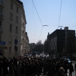 Manifestation des tudiants contre les rformes universitaires le 31 mars 2009 photo n3 